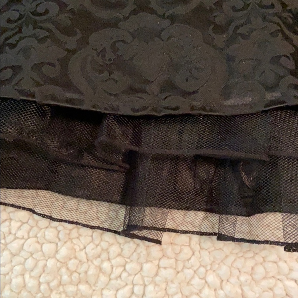A List: Strapless Black dress sz 12 - Picture 3 of 8